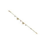 Golden Gem Diamond Charm Bracelet - B452