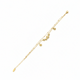 Golden Daisy Charm Bracelet - B446