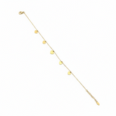 Golden Hearts Chain Bracelet - B438