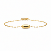 Oval Plate Minimal Bracelet - B477