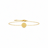 Radiant Sun Disc Gold Bracelet - B458