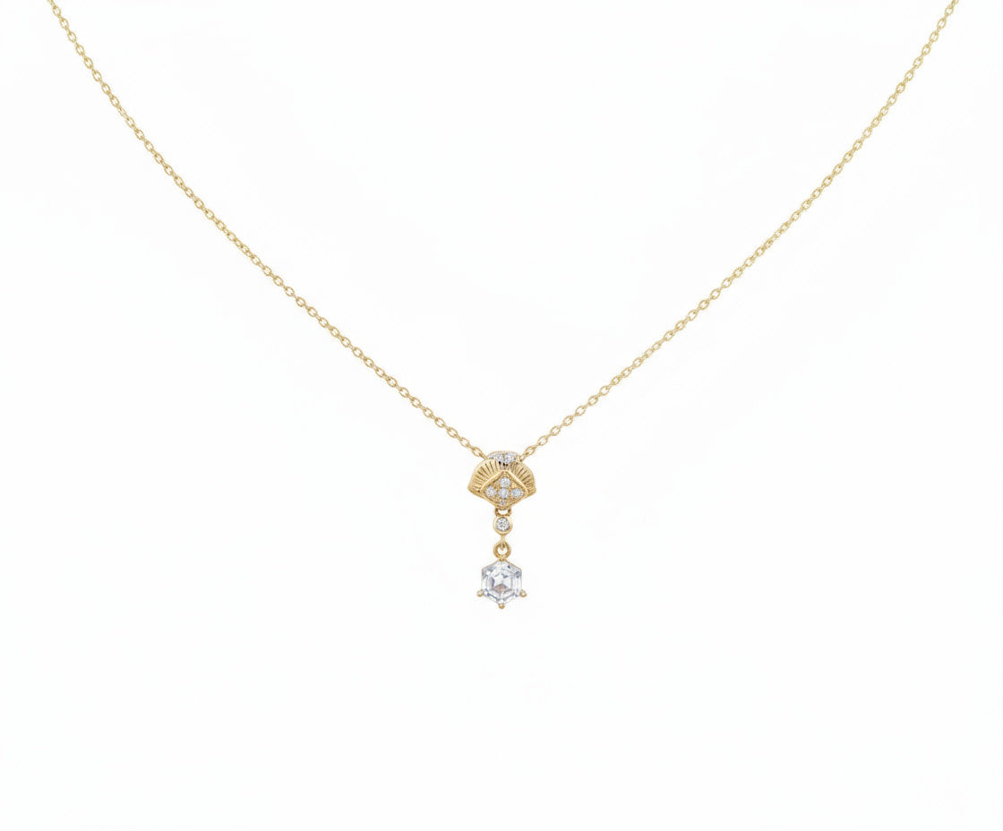 Golden Radiance Bloom Necklace B115