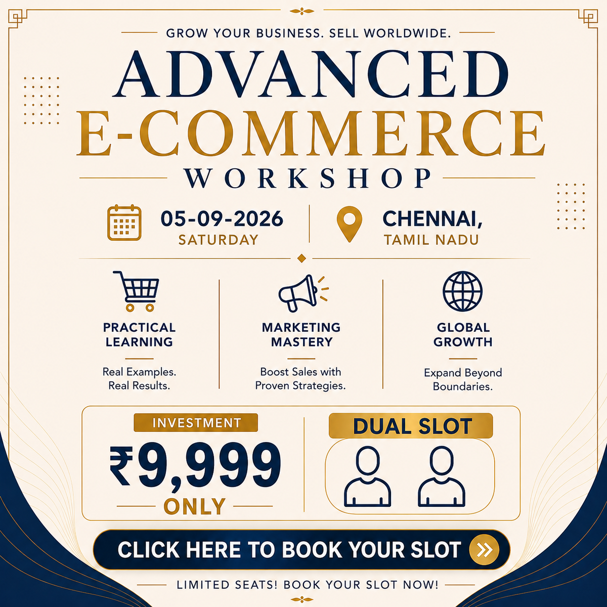 Advanced Amazon E-Commerce Workshop Chennai (Dual Slot)