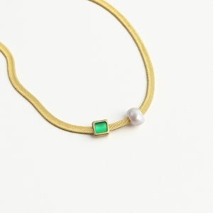 Golden Elegance Duo Necklace B142