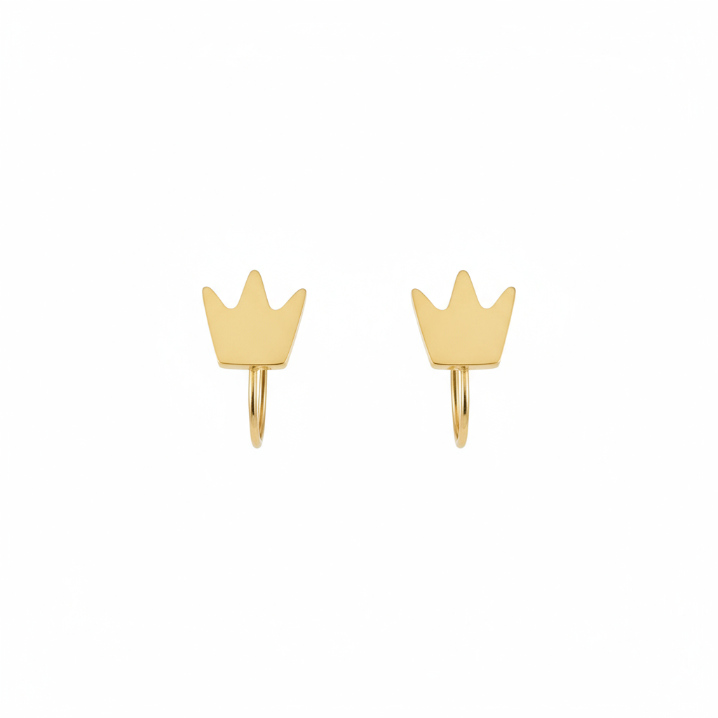 Crown Stud Earrings - B698