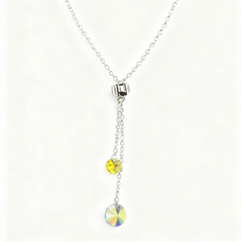 Crystal Glow Pendant Necklace - B299