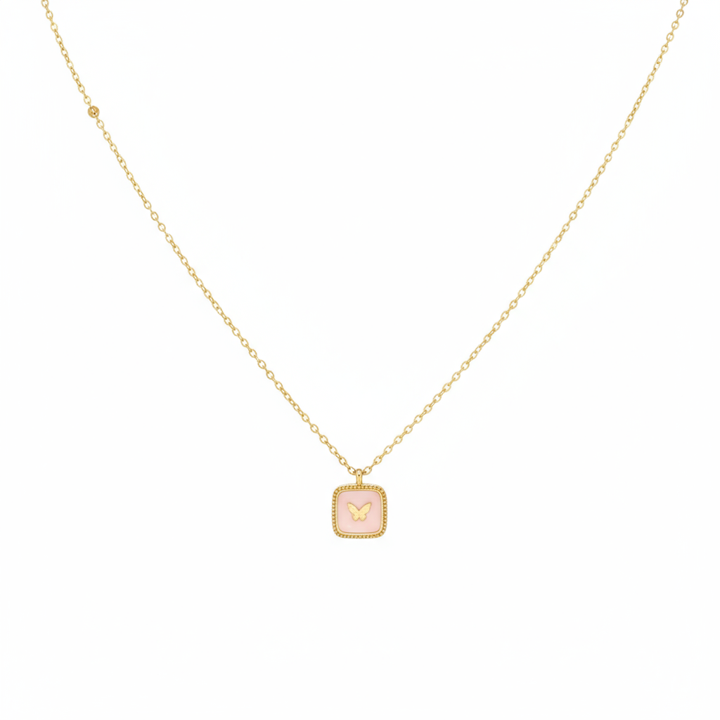 Dainty Butterfly Necklace - B538