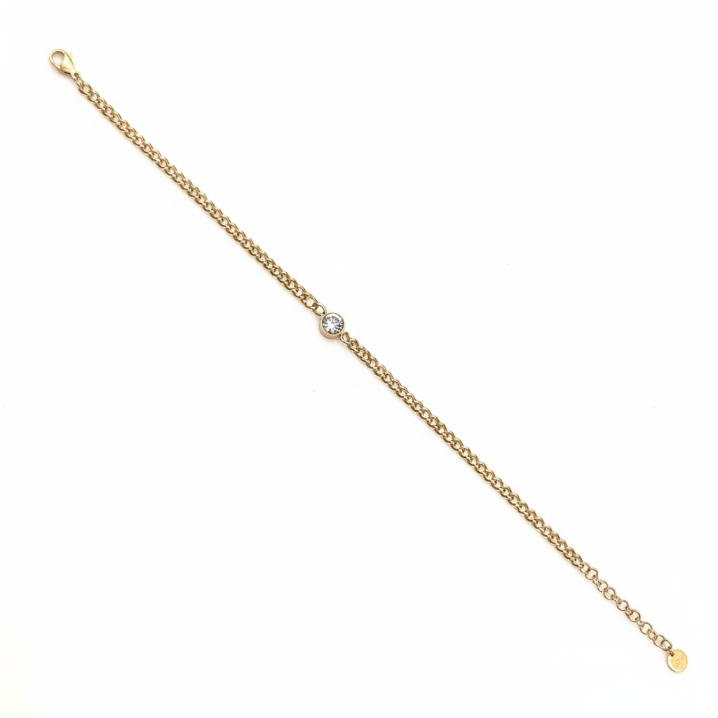 Golden Glow Crystal Bracelet - B495