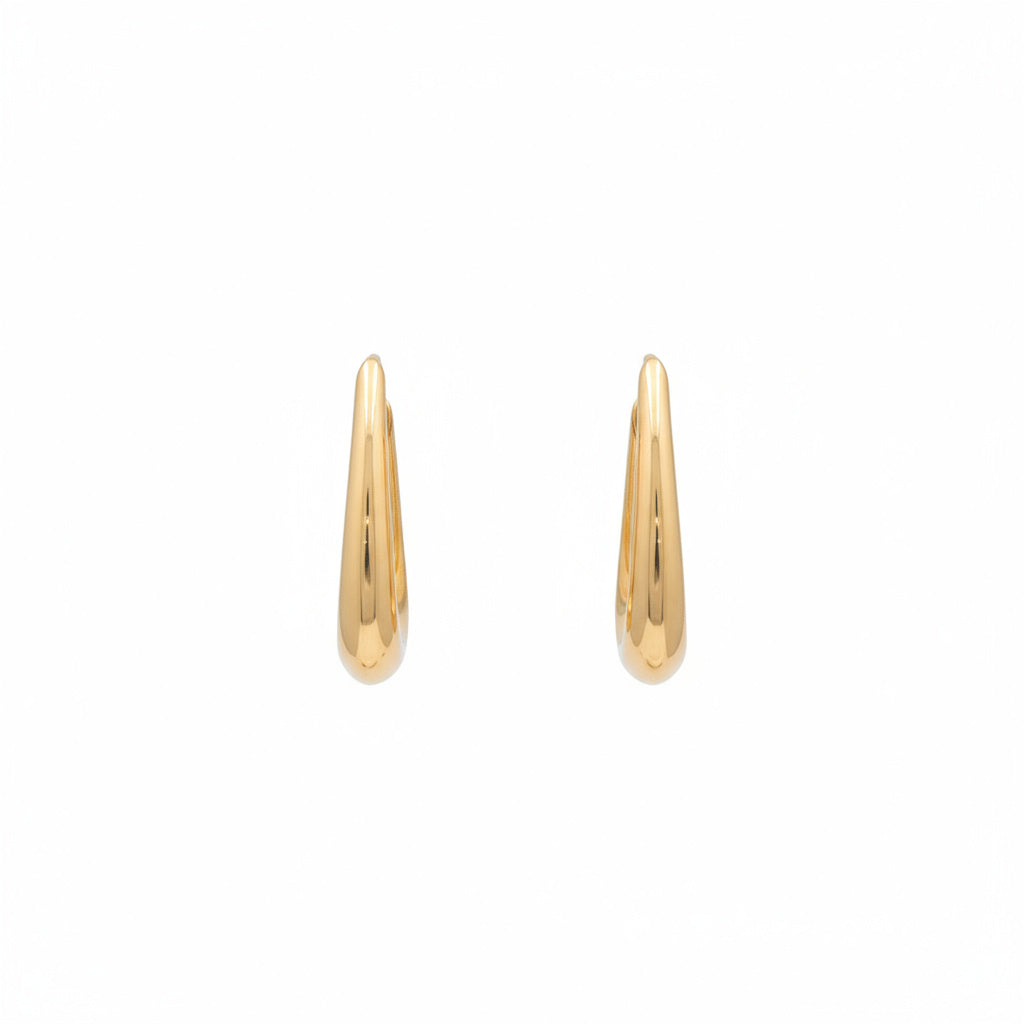 Elegant Drop Gold Earrings - B638