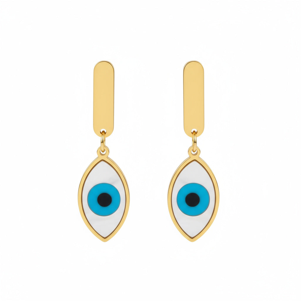 Evil Eye Protection Drop Earrings - B659