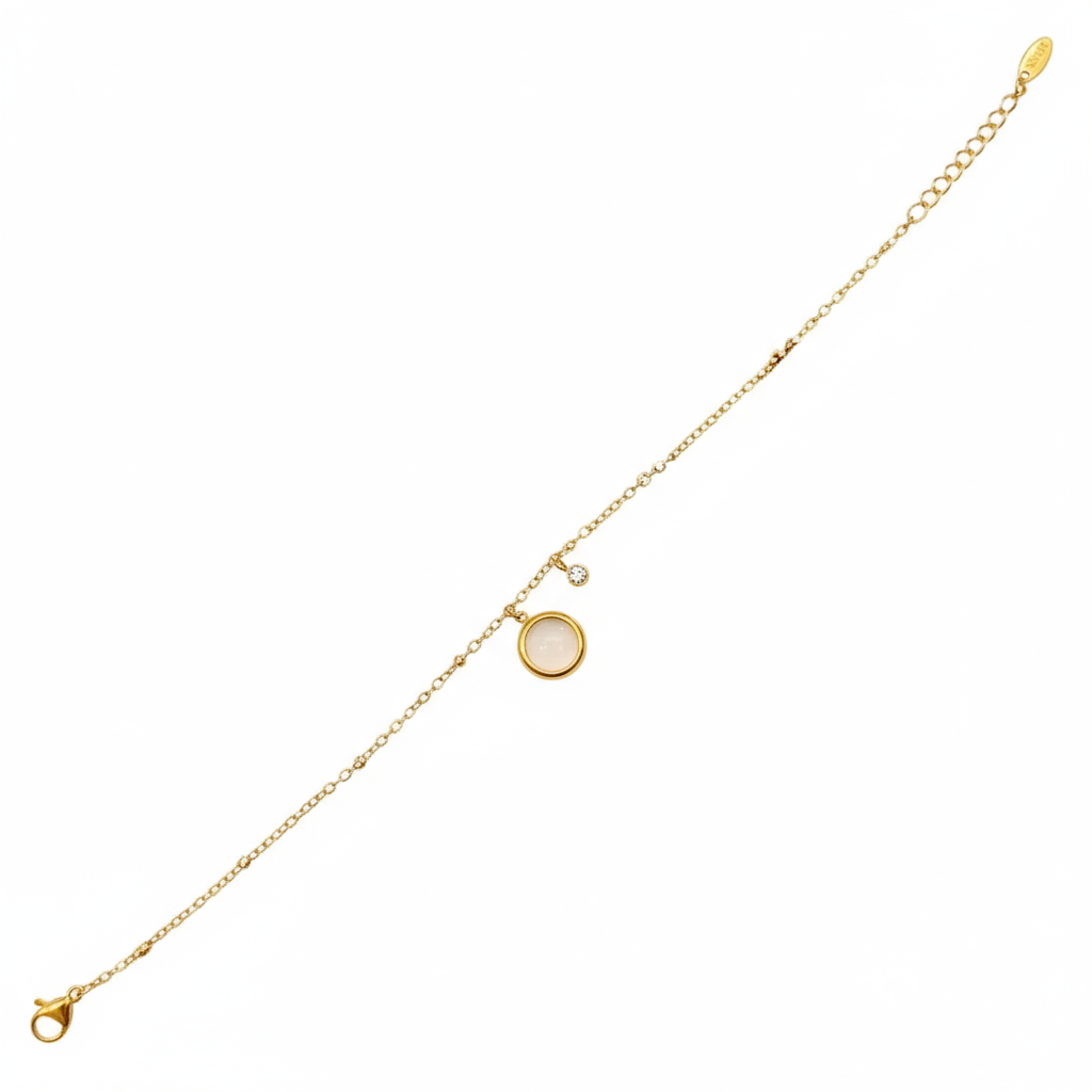 Golden Glow Stone Bracelet - B527