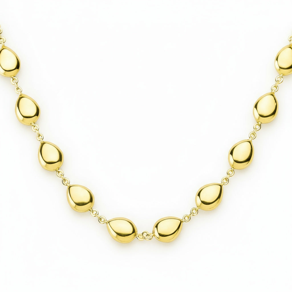 Golden Heart Link Bracelet - B207