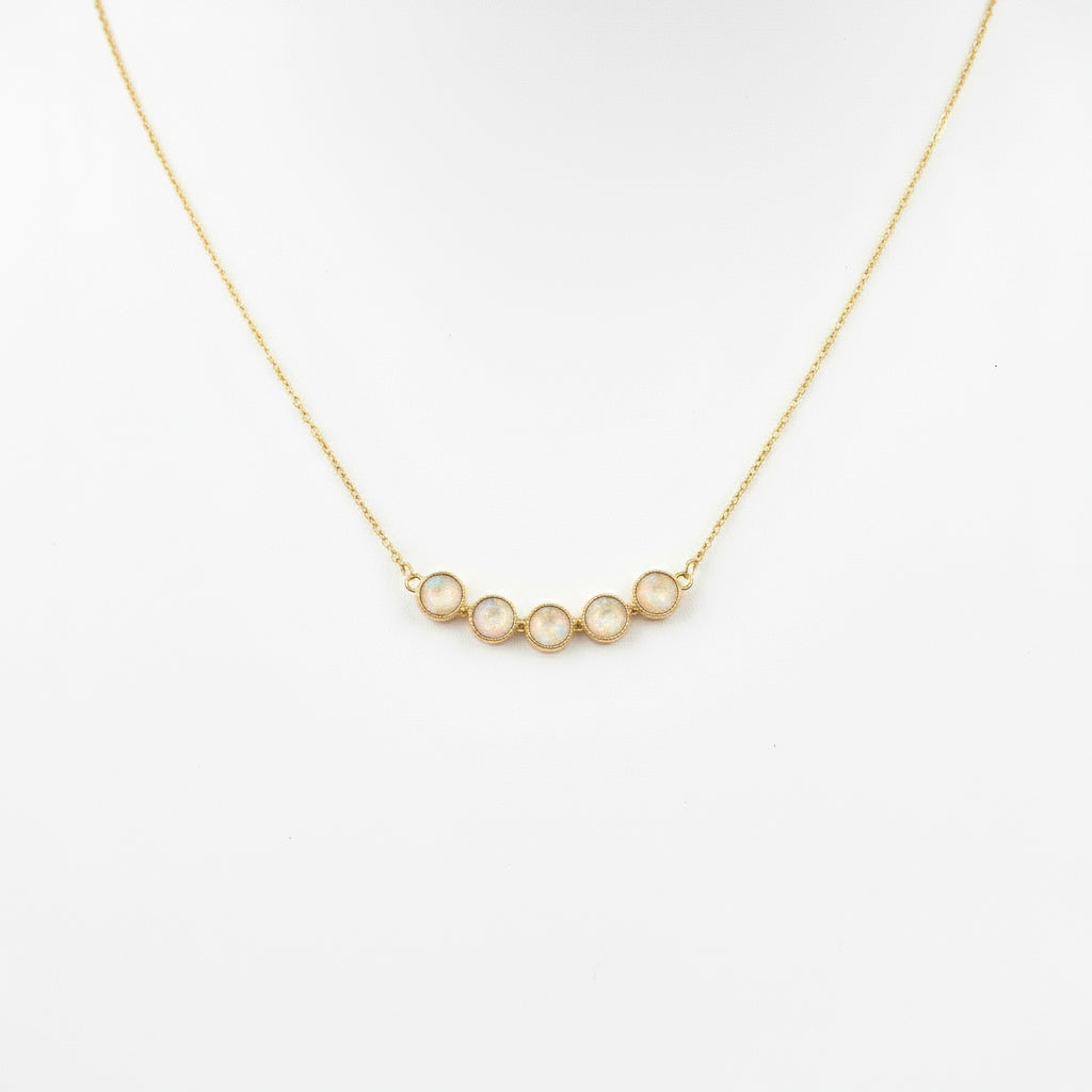 Golden Moonlit Glow Necklace - B156