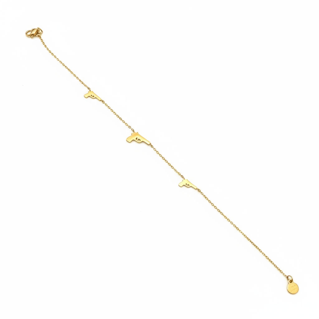 Golden Rebel Charm Bracelet - B523