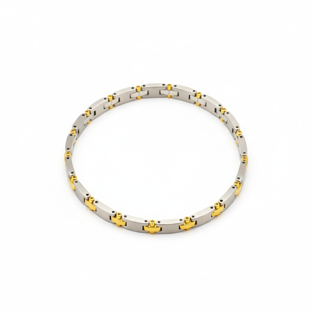 Golden Silver Majesty Bracelet - B068