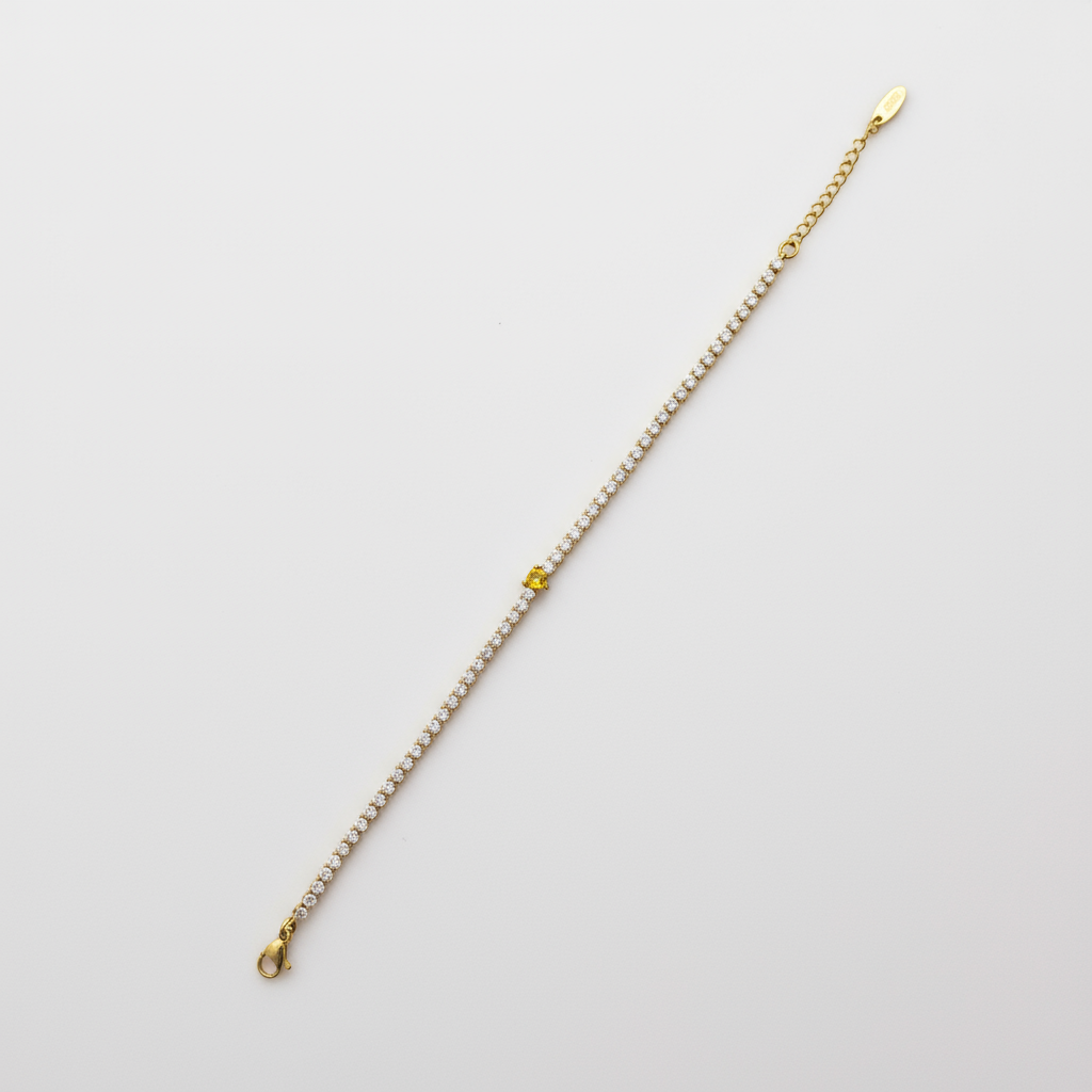 Crystal Glow Heart Bracelet - B431