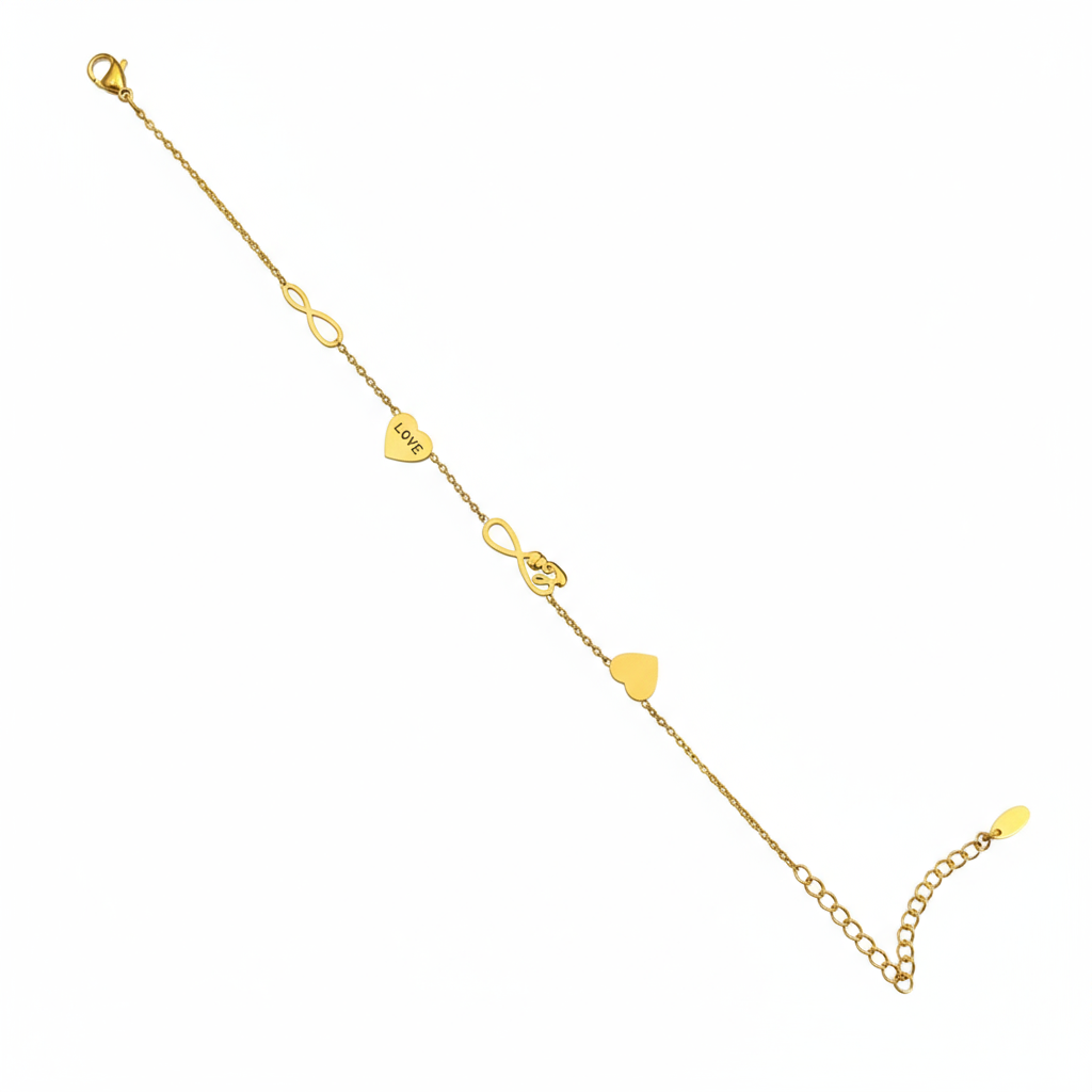 Infinity Love Charm Bracelet - B498
