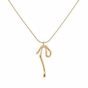 Golden Ribbon Flow Necklace B128