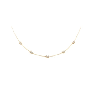 Golden Puppy Charm Necklace B139