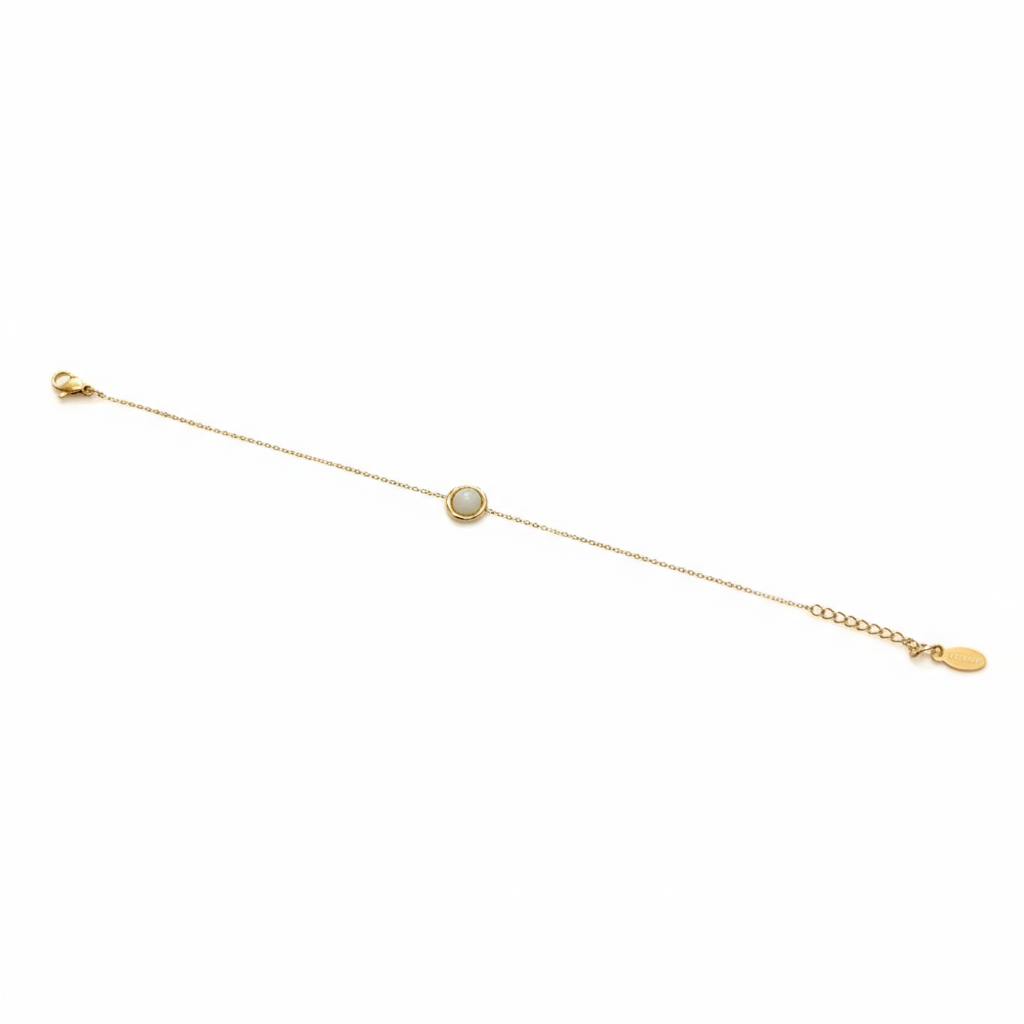 Opal Glow Minimal Bracelet - B421