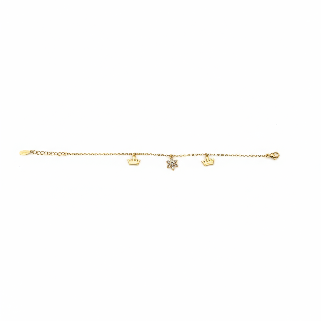 Royal Charm Crown Bracelet - B428