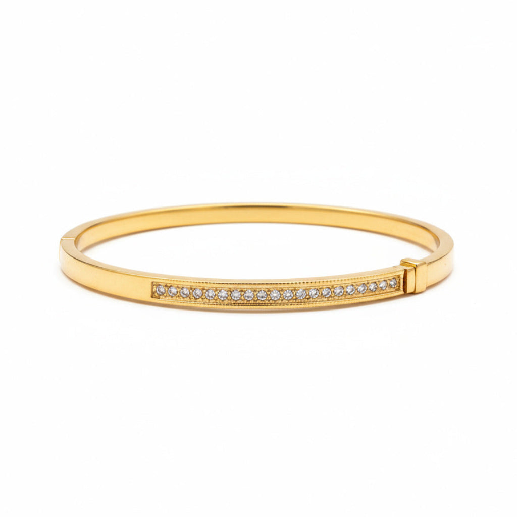 Sparkling Line Gold Bracelet - B019