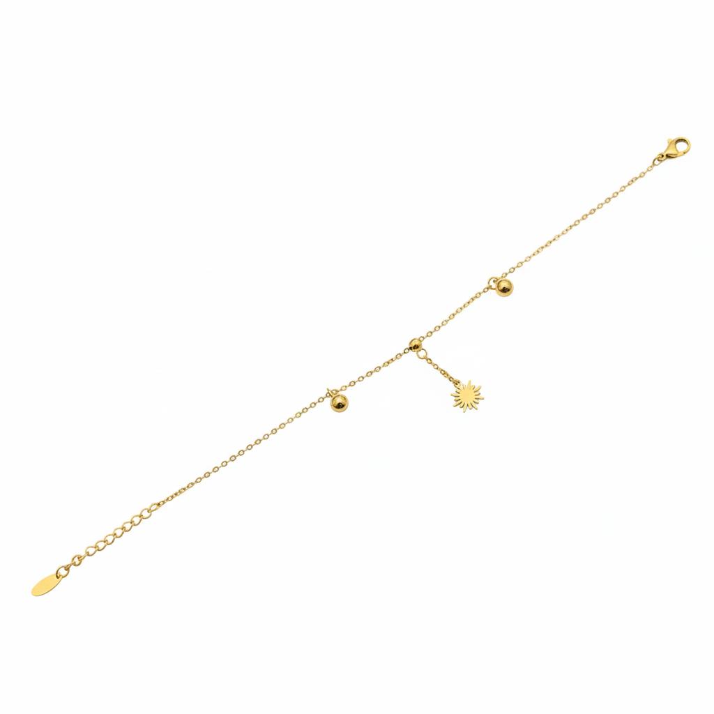 Golden Sun Charm Bracelet - B499