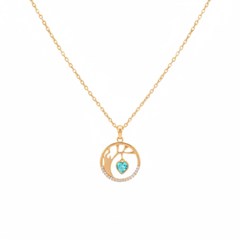 Tree of Life Gold Necklace - B570