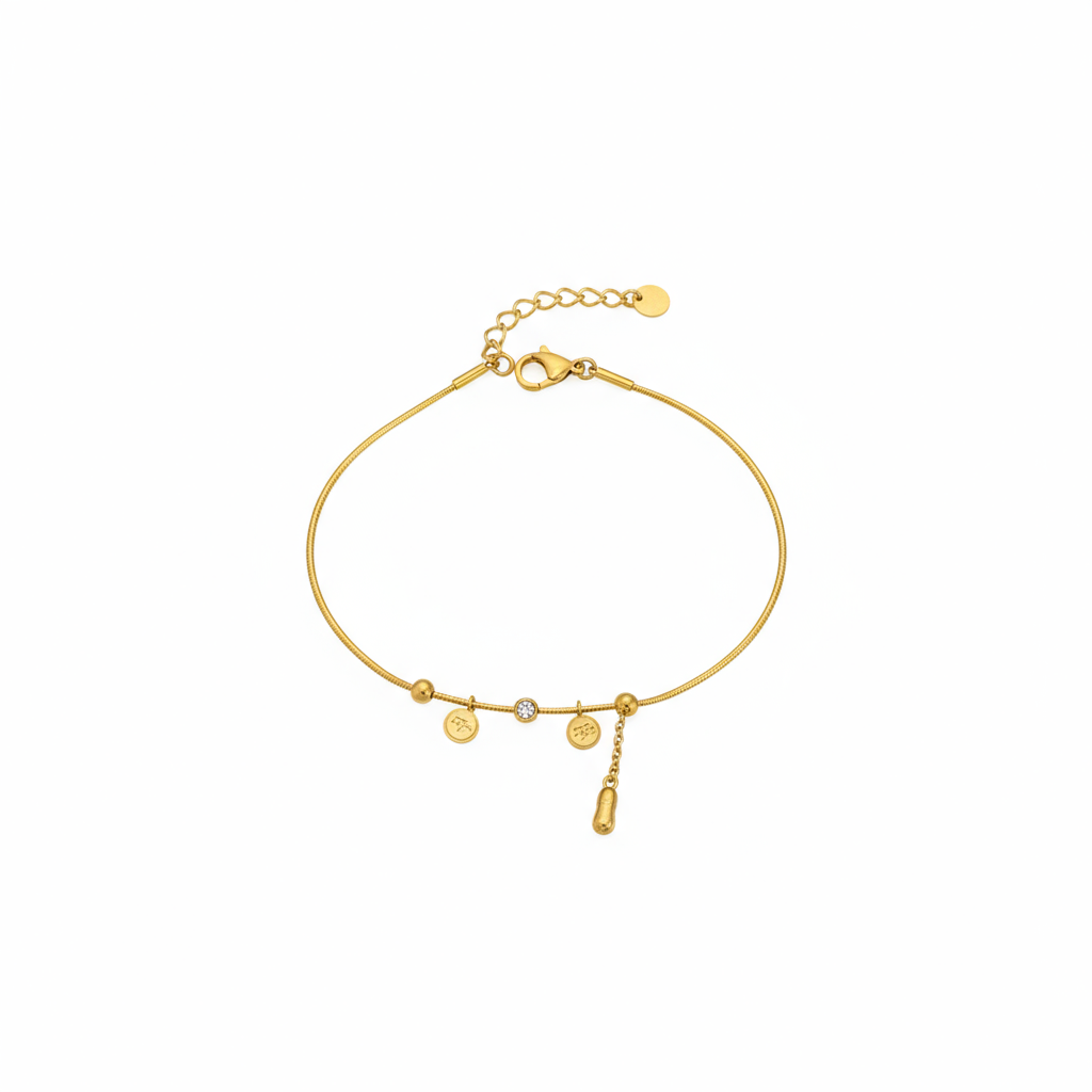 Golden Charm Elegance Bracelet - B444