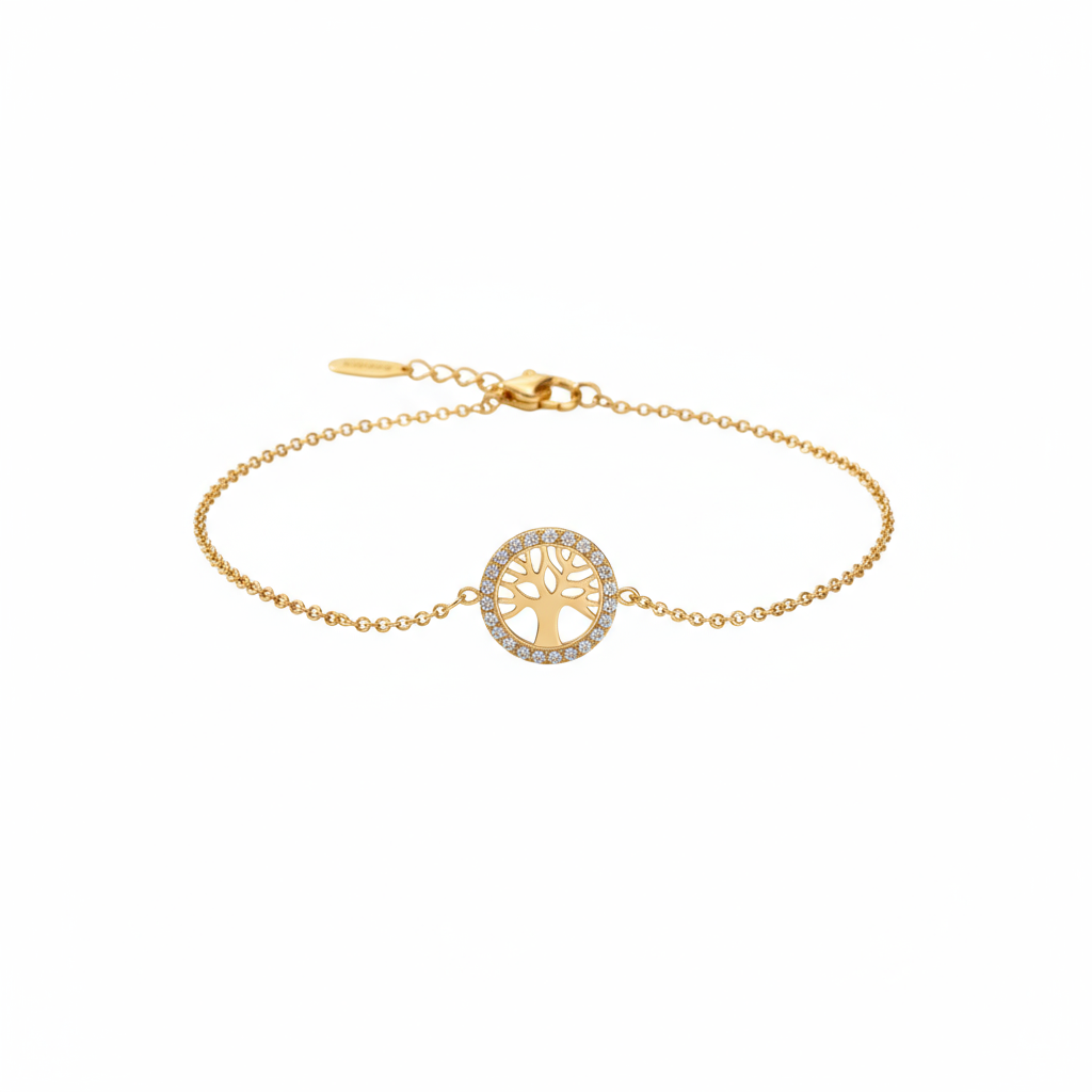 Tree of Life Crystal Bracelet - B462